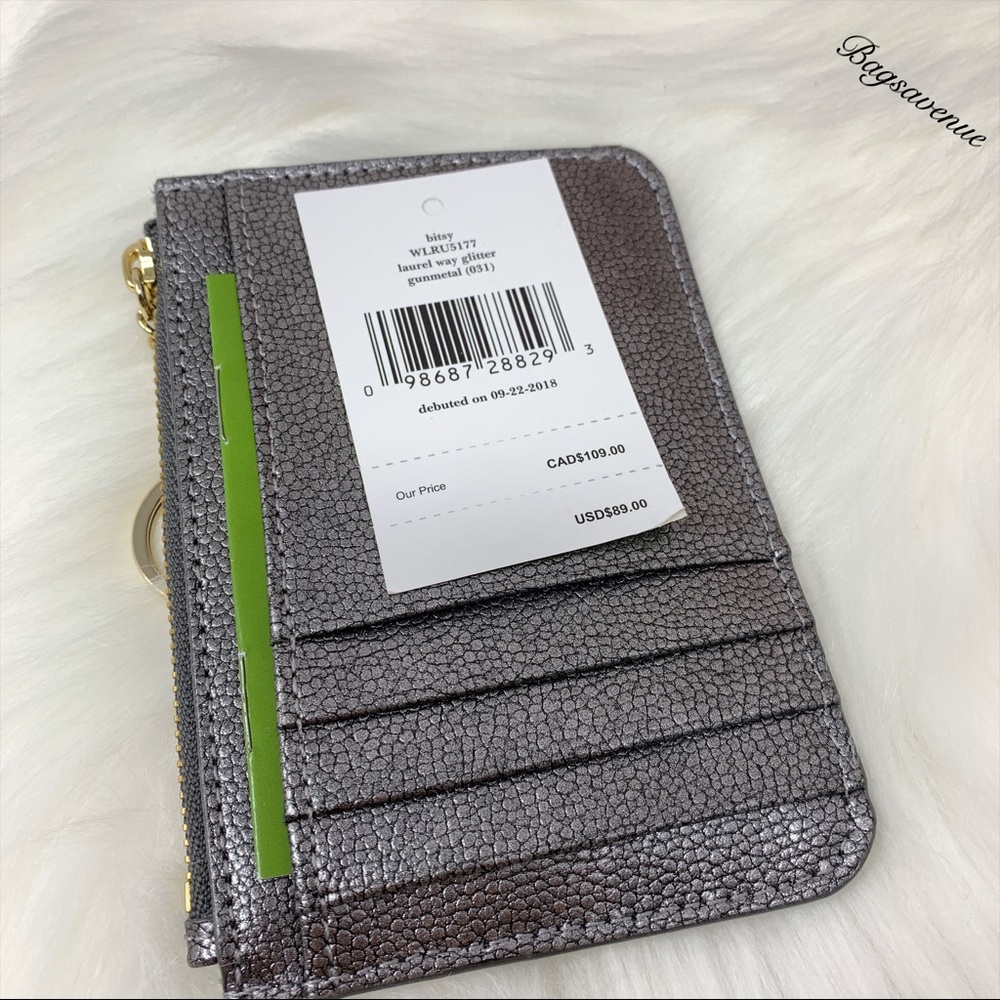 Kate spade bitsy laurel way glitter gunmetal gray - Picture 5 of 6